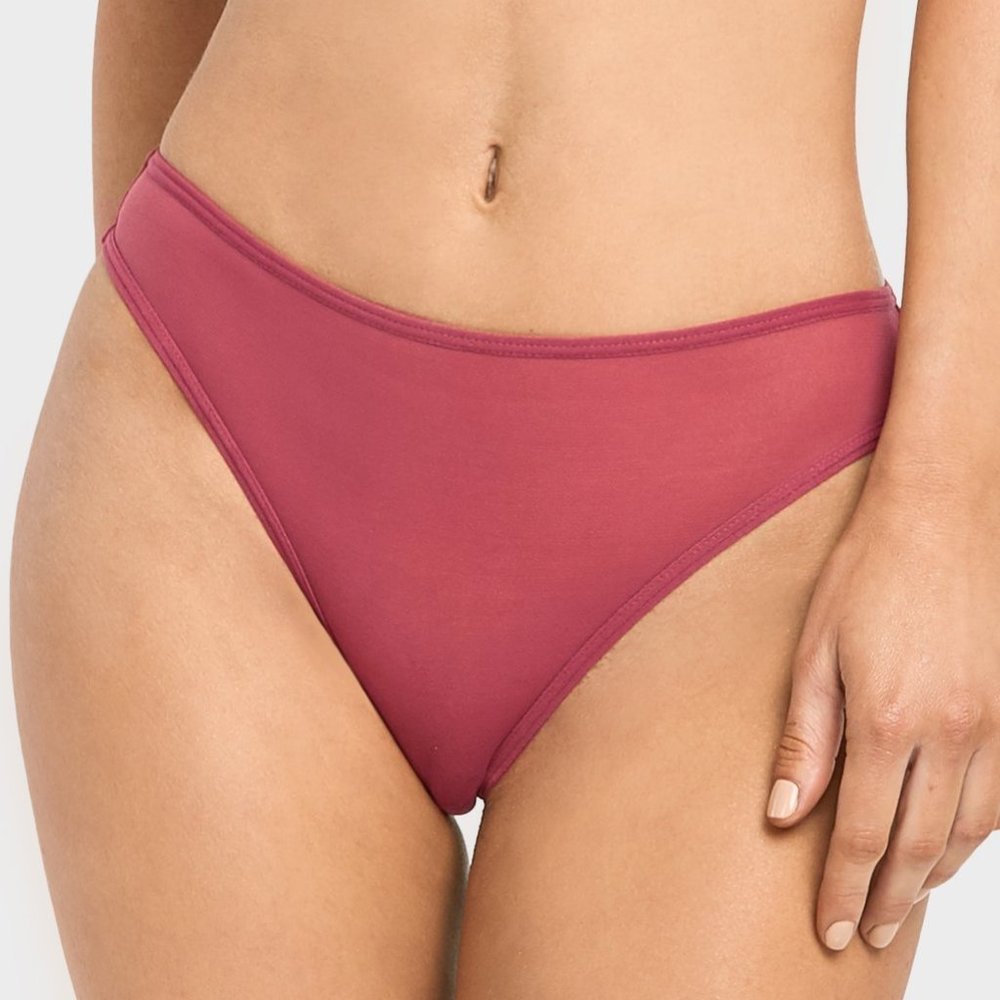 Sheer Cheeky Thong Panties 6 Pack